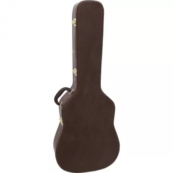 Estojo moldado DIMAVERY para guitarra western, castanho (26341018)