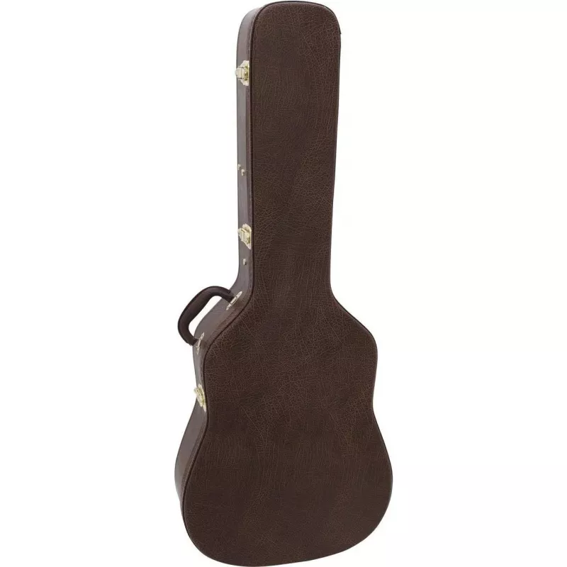 Estojo moldado DIMAVERY para guitarra western, castanho (26341018)