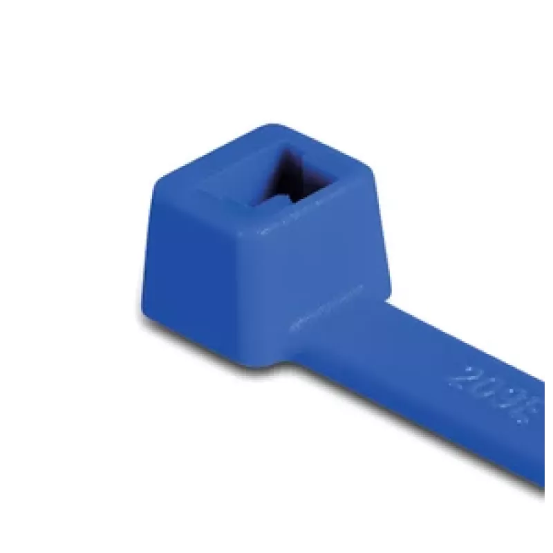 Abraçadeira de cabos standard HellermannTyton T80R, 210 x 4,6 mm, azul, 100 unid. (116-08016)