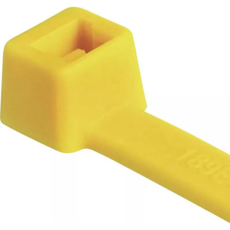 Abraçadeira de cabos standard HellermannTyton T80R-N66-YE-C1, 210 x 4,6 mm, amarela, 100 unid. 116-08014