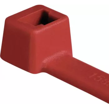 Abraçadeira de cabos standard HellermannTyton T80R-N66-RD-C1, 210 mm x 4,6 mm, vermelha, 100 unid. 116-08012