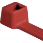 Abraçadeira de cabos standard HellermannTyton T80R-N66-RD-C1, 210 mm x 4,6 mm, vermelha, 100 unid. 116-08012