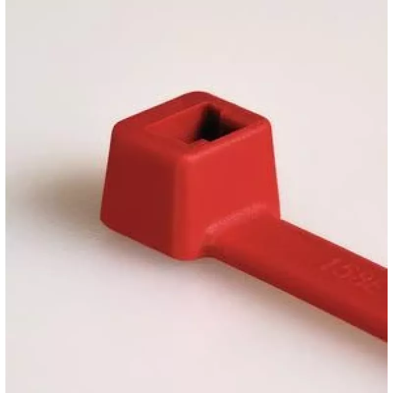 Abraçadeira de cabos standard HellermannTyton T80R-N66-RD-C1, 210 mm x 4,6 mm, vermelha, 100 unid. 116-08012