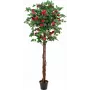 Planta artificial camélia vermelha com vaso EUROPALMS, 180 cm 82507226