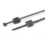 HellermannTyton T50ROSEC5B-PA66HS/PA66HIRHS-BK Abraçadeira com suporte de abeto, 200 x 4,6 mm, preto, 500 unid. 150-40581