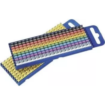 HellermannTyton 561-02100 Clipes de cabo autoadesivos, multicolor, 200 unid.