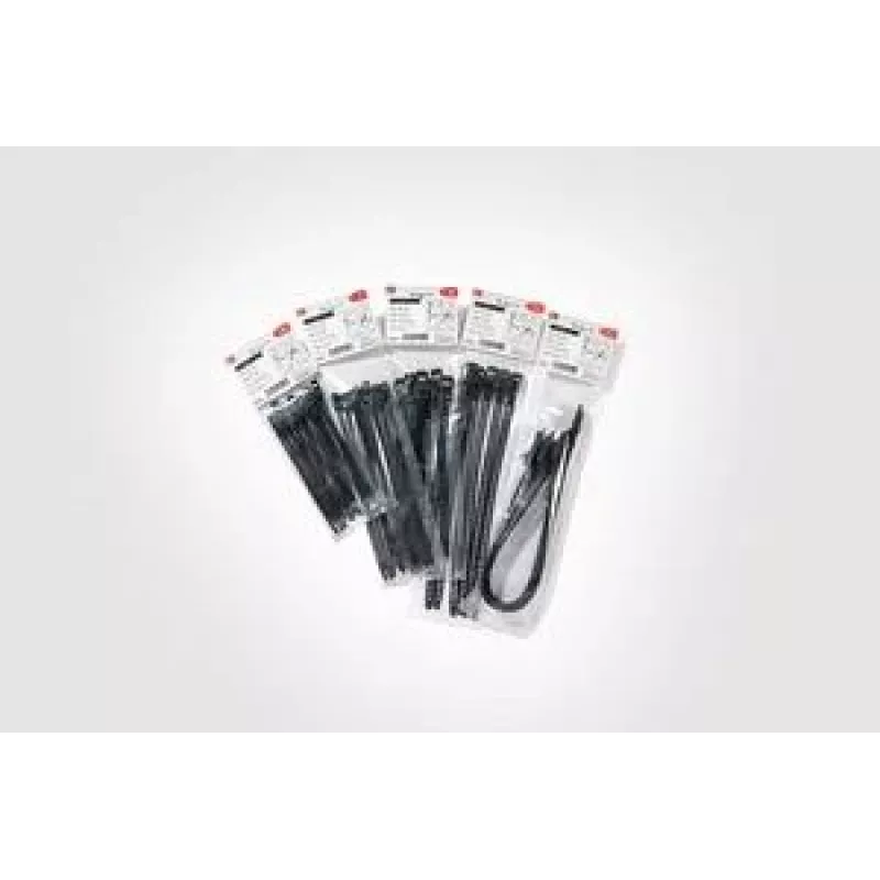 HellermannTyton SOFTFIX Abraçadeira reutilizável 180mm x 7mm preto pack de 16 (115-07190)