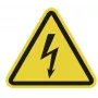 HellermannTyton Placa de aviso perigo de tensão elétrica WS1-A-150-YE (597-61200)
