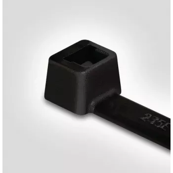HellermannTyton T18L-HS-BK-C1 Abraçadeira, poliamida 6.6, preto, 100 mm x 2,5 mm, 100 unid.
