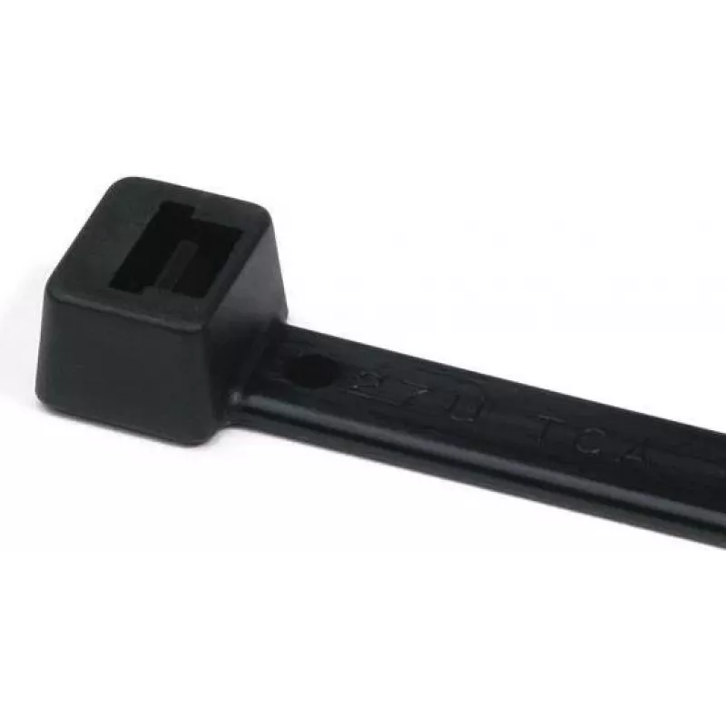 HellermannTyton T18L-HS-BK-C1 Abraçadeira, poliamida 6.6, preto, 100 mm x 2,5 mm, 100 unid.