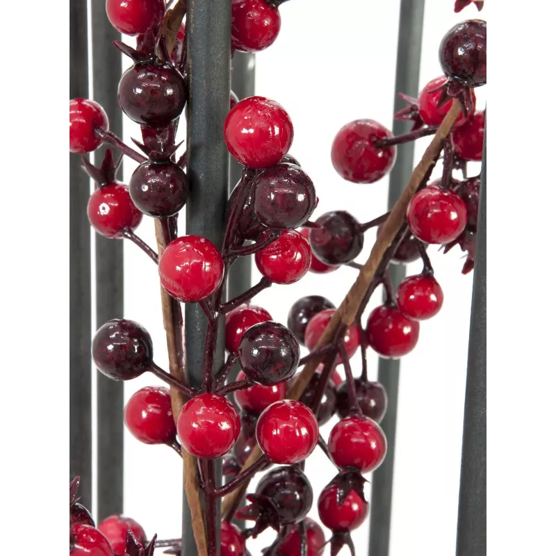 EUROPALMS Grinalda artificial de bagas mistas, 180cm, vermelho 83500501