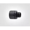 HellermannTyton HG25-S-M25 PA66 BK 10 conector reto, rosca M25, canal de 25 mm, preto