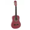 Dimavery AC-303 guitarra clássica 1/2 rosa com saco de transporte