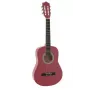Dimavery AC-303 guitarra clássica 1/2 rosa com saco de transporte