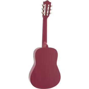 Dimavery AC-303 guitarra clássica 1/2 rosa com saco de transporte