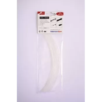 HellermannTyton HIS-3 conjunto de tubo termorretrátil 3:1, 1,5 mm/0,5 mm, transparente, 10 unidades 308-30164