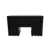 EUROPALMS conjunto de mesa decorativo leve, preto (83011897)