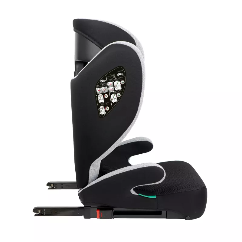 Petex Basic Plus 1601 cadeira auto cinzento HDPE ECE R129 i-Size ISOFIX 100-150 cm