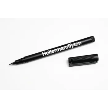 HellermannTyton 500-50820 marcador permanente preto ponta redonda 2 unidades
