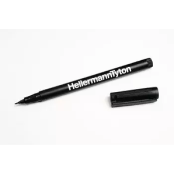 HellermannTyton 500-50820 marcador permanente preto ponta redonda 2 unidades