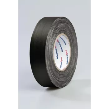 HellermannTyton HelaTape Tex fita têxtil 19mm x 10m preta algodão-poliéster 712-00204