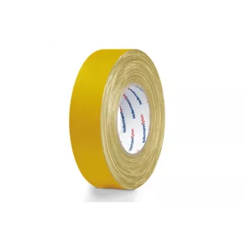 Hellermann Tyton HTAPE-TEX-19x50 fita têxtil amarela 19 mm x 50 m 712-00502