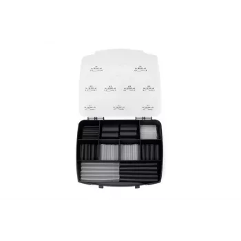 HellermannTyton 380-03004 conjunto de tubos termorretráteis, 3:1, preto, 130 peças