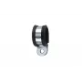 HellermannTyton AFCS63-GS/PVC-BK/ML abraçadeira de fixação por parafuso para cabos, tubos flexíveis, tubos, diâmetro máximo do feixe Ø 63 mm, perfil de proteção de cloropreno, preta 166-50608