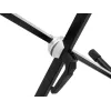 Dimavery SVT-1 suporte de teclado estrutura em X fecho de aperto altura ajustável 20 kg de carga preto