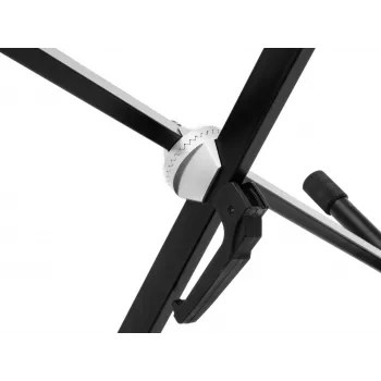 Dimavery SVT-1 suporte de teclado estrutura em X fecho de aperto altura ajustável 20 kg de carga preto