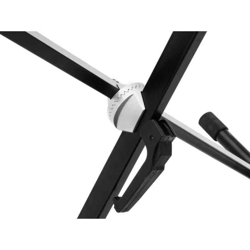 Dimavery SVT-1 suporte de teclado estrutura em X fecho de aperto altura ajustável 20 kg de carga preto