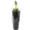 EUROPALMS arranjo de relva artificial, 90cm, verde, em vaso preto 82600137
