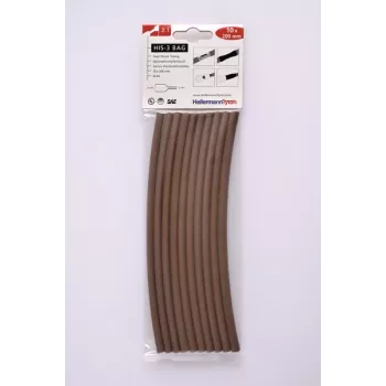 Conjunto de tubo termorretrátil HELLERMANNTYTON HIS-3 3:1, 100 unid., 7 tamanhos, 7 cores, 100 mm de comprimento 308-30614