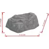 Rocha decorativa EUROPALMS Diamond, fibra de vidro, aspeto de pedra natural, 50x40x30 cm 83313233