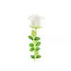 Flor artificial EUROPALMS Crystal Rose, branco, 81 cm, 12 unid. 82600208