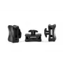 HellermannTyton ACFM8W6.2PT3-PA66/6HIRHS-BK suporte de abraçadeiras para calhas de perfil, estabilizado ao calor, resistente ao impacto, preto, 25 unid. 151-03249