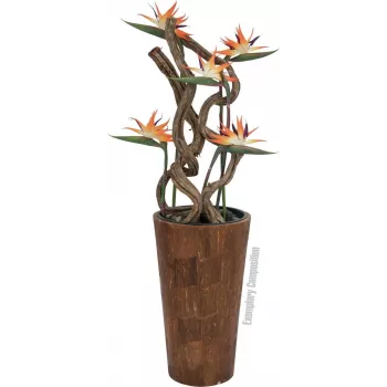 EUROPALMS estrelícia artificial, laranja, 95 cm 82530559