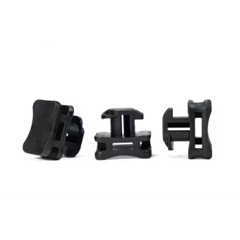 HellermannTyton 151-03055 ACFM2W10PT6-PA66/6HIRHS-BK elemento de fixação de cabos, estabilizado ao calor, alta resistência ao impacto, preto, 25 unid.