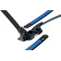 HellermannTyton abraçadeira de fixação em 2 peças para feixes de 5,0-6,0 mm, montagem em árvore de Natal, PA66, preto, 40 mm de comprimento 156-04098