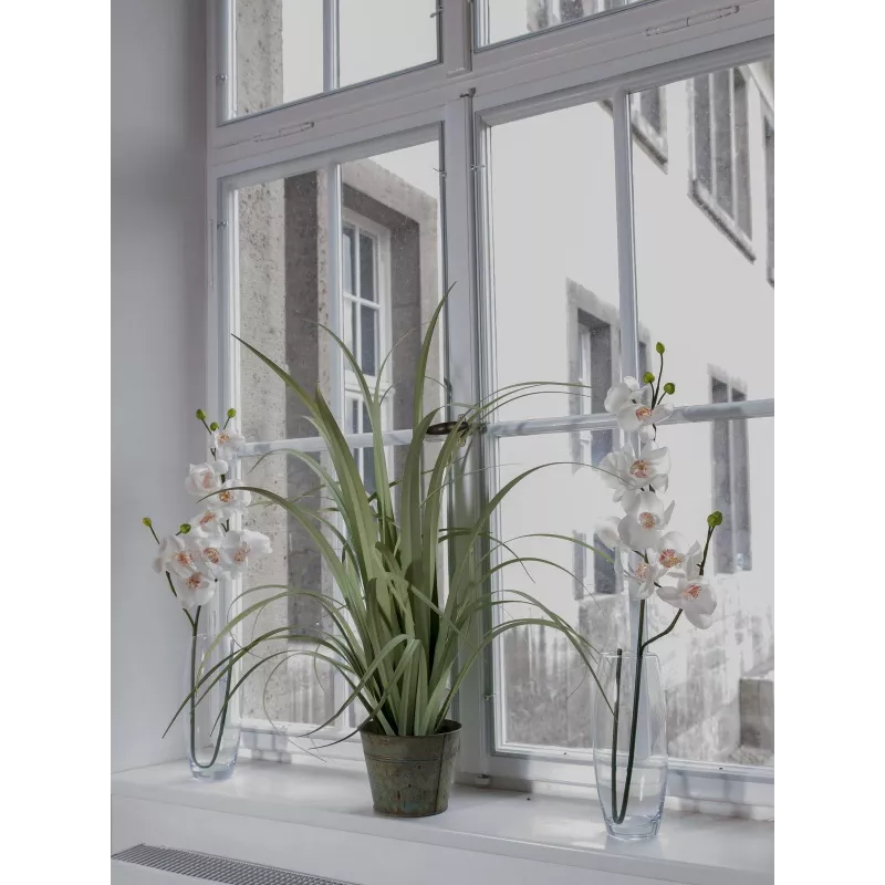 EUROPALMS ramo de orquídea artificial, creme-branco, 100 cm (82530323)