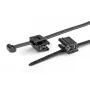 HellermannTyton T50ROSEC5A-PA66W-BK Abraçadeira de Cabo com Clipe, 200 mm x 4,6 mm, Preto, 100 Unidades 156-03219