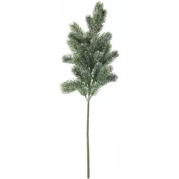 EUROPALMS Ramo de Abeto Coberto de Neve, PE, 65cm (83500421)