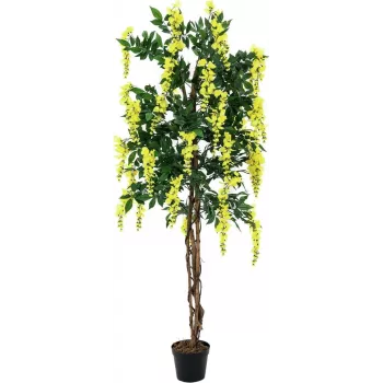EUROPALMS Chuva-de-Ouro Planta Artificial, Amarelo, 180cm 82507116