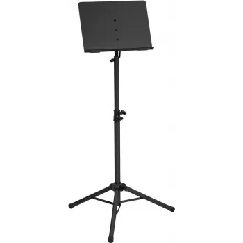 Dimavery OP-1 estante para partituras de orquestra, preto, altura ajustável 60-125 cm, aço