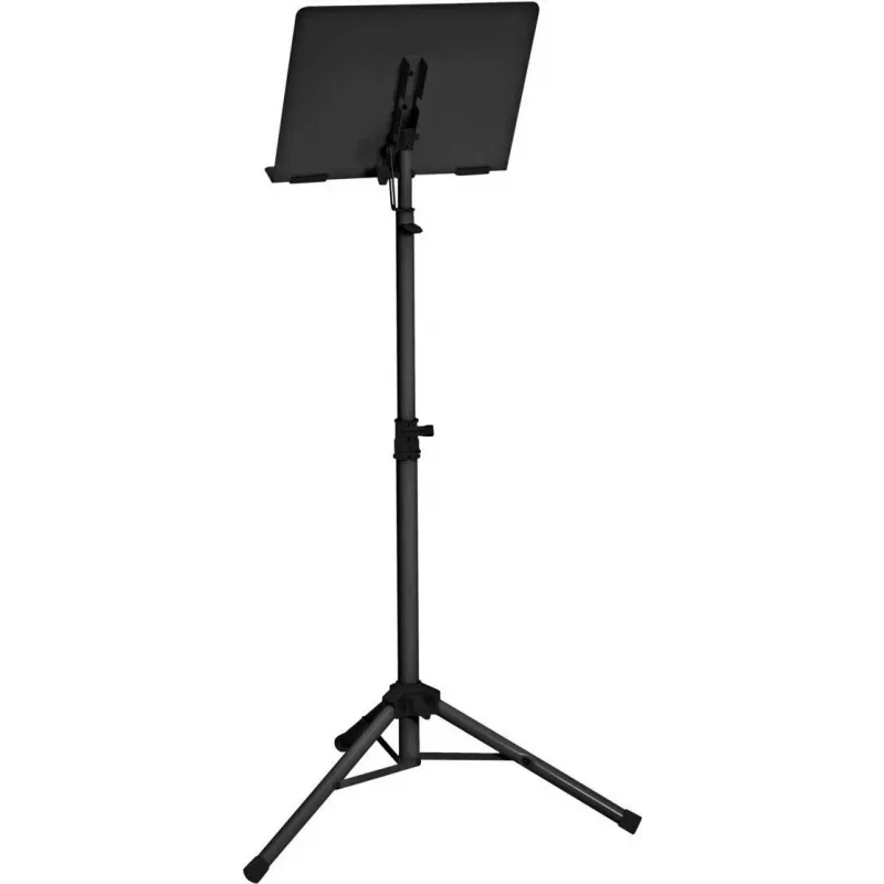 Dimavery OP-1 estante para partituras de orquestra, preto, altura ajustável 60-125 cm, aço