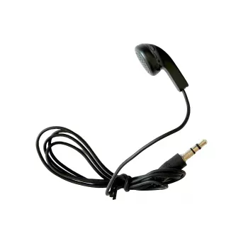 MIDLAND Albrecht 29978 auricular intra-auricular descartável com jack de 3,5 mm, mono, preto, compatível com ATR400/Tourist Guide