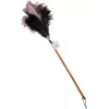 Bürstenhaus Redecker espanador de plumas de avestruz com cabeça média, cabo de madeira de faia, 50 cm 468807