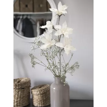 EUROPALMS ramo de clematite (EVA), artificial, branco (82531065)