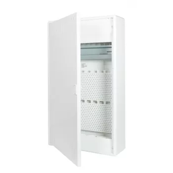 f-tronic VISION36K quadro de comunicações de sobrepor, 3 filas com tomada Schuko tripla, 16 A, branco 7220215