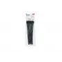 Abraçadeira reutilizável HellermannTyton SOFTFIX® 260 x 7 mm, preta, pack de 12 115-07270